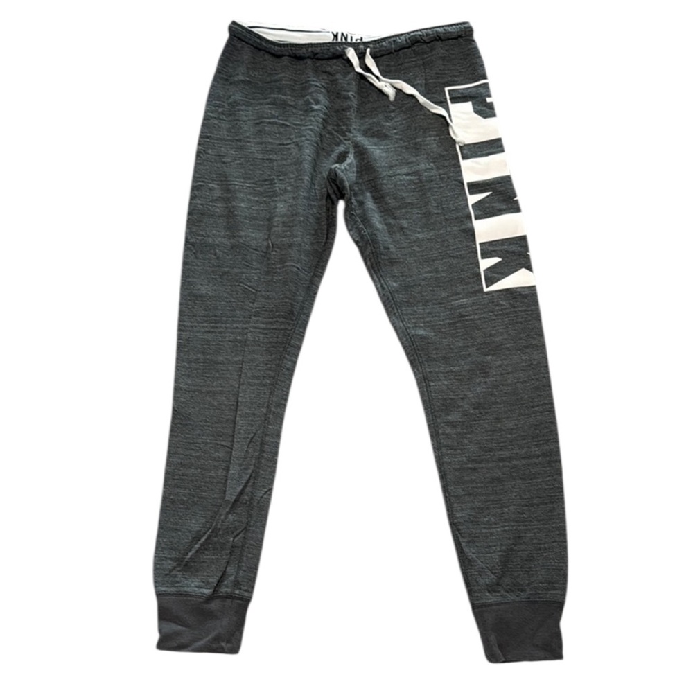 PINK Y2K Vintage Victoria’s Secret Gray Joggers (SMALL)
